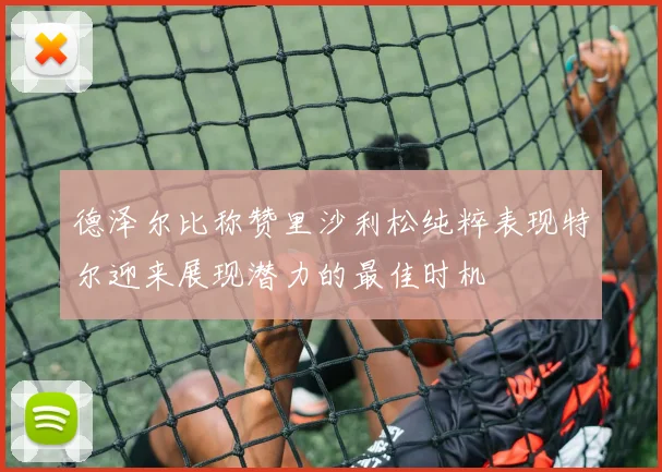 德泽尔比称赞里沙利松纯粹表现特尔迎来展现潜力的最佳时机